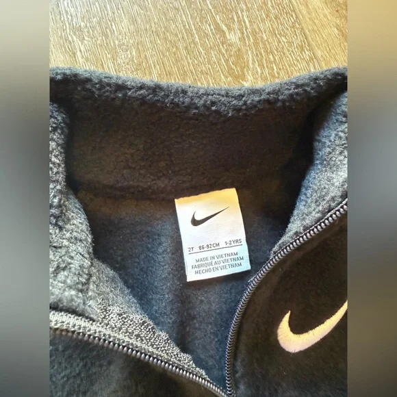 NWT Nike Fleece Toddler Zip Up Jacket - Picture 6 of 7